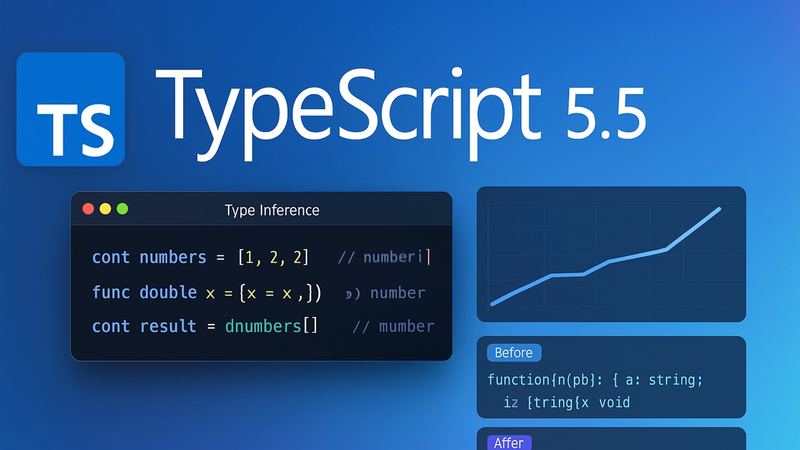TypeScript 5.5 logo