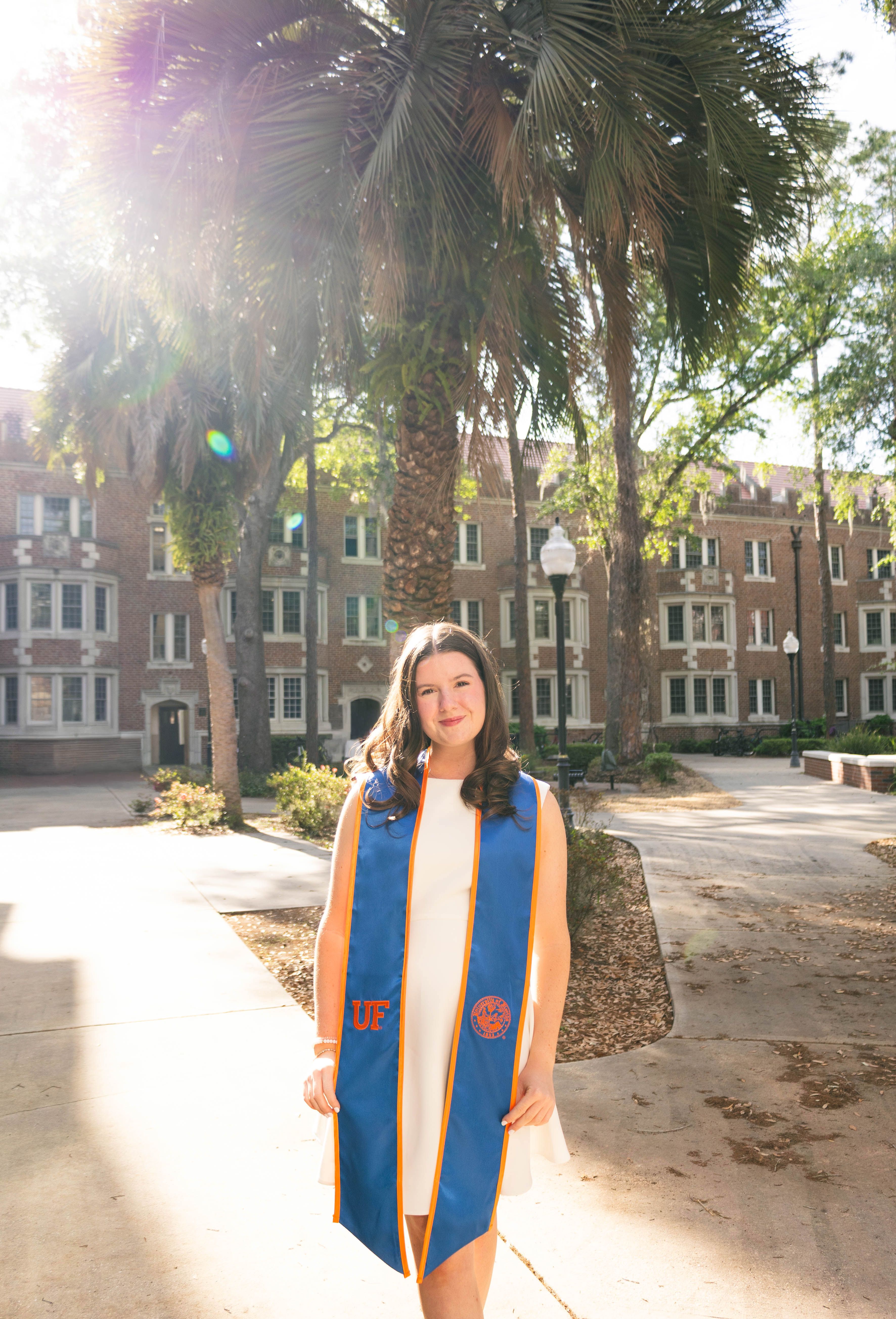 graduation bright sunlight natural light University of Florida