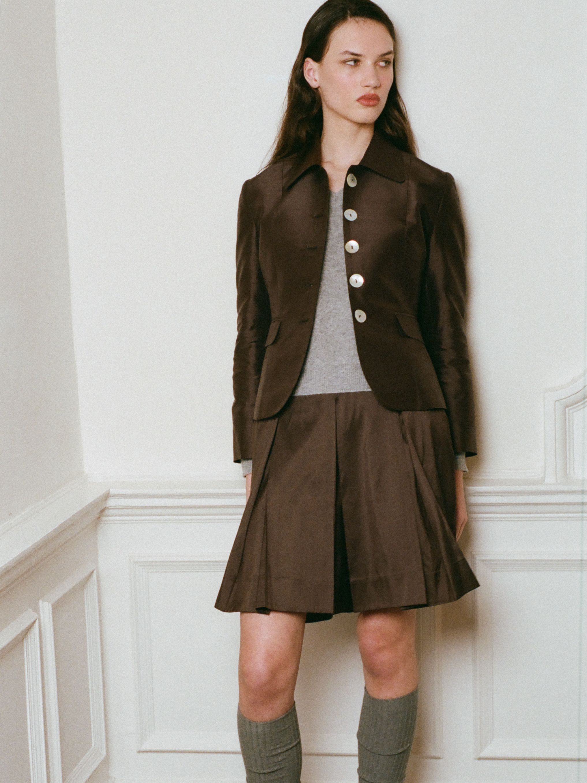 Audrey Jacket in Dark Brown
