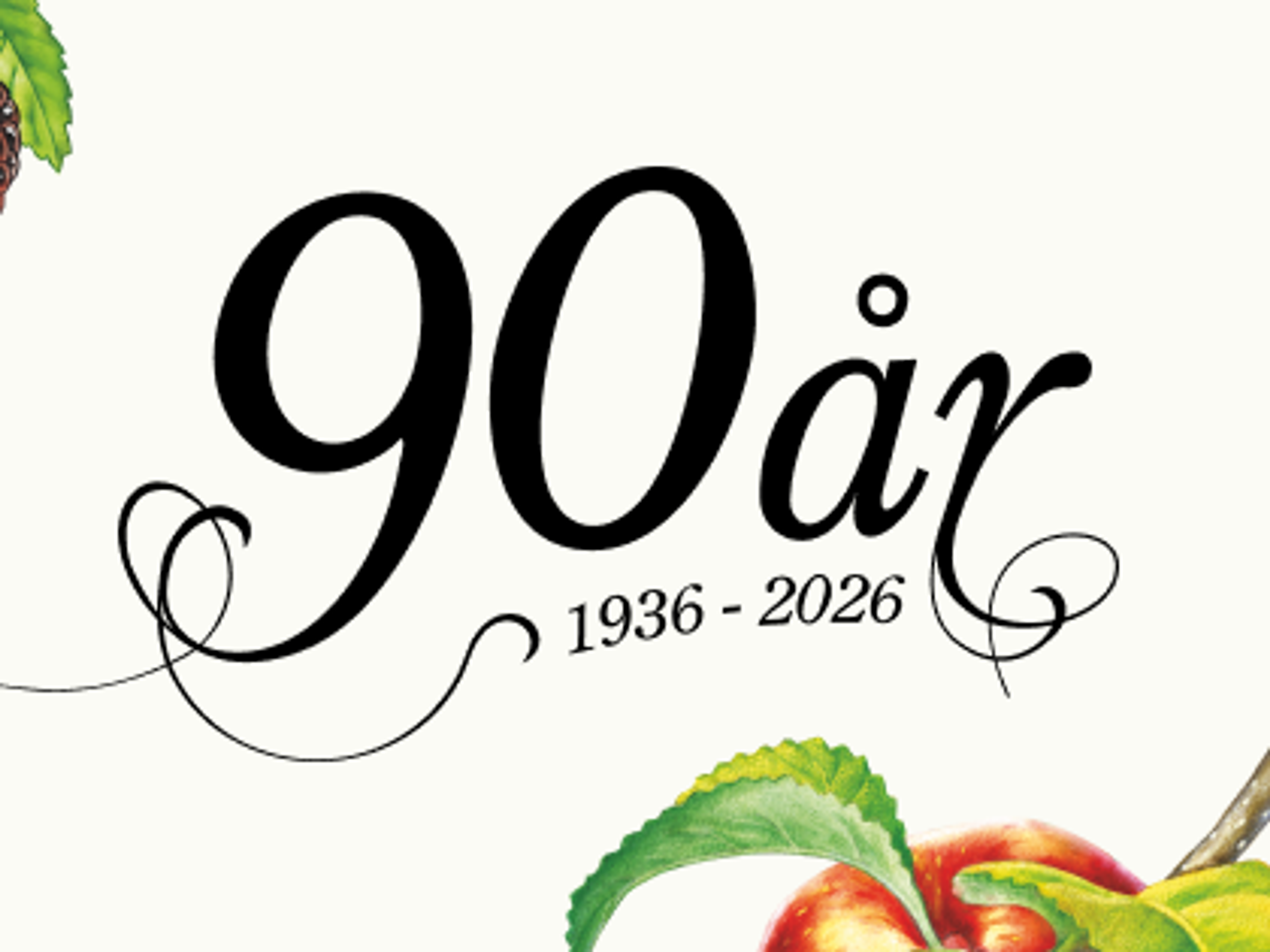 Et bilde av bær og tekst