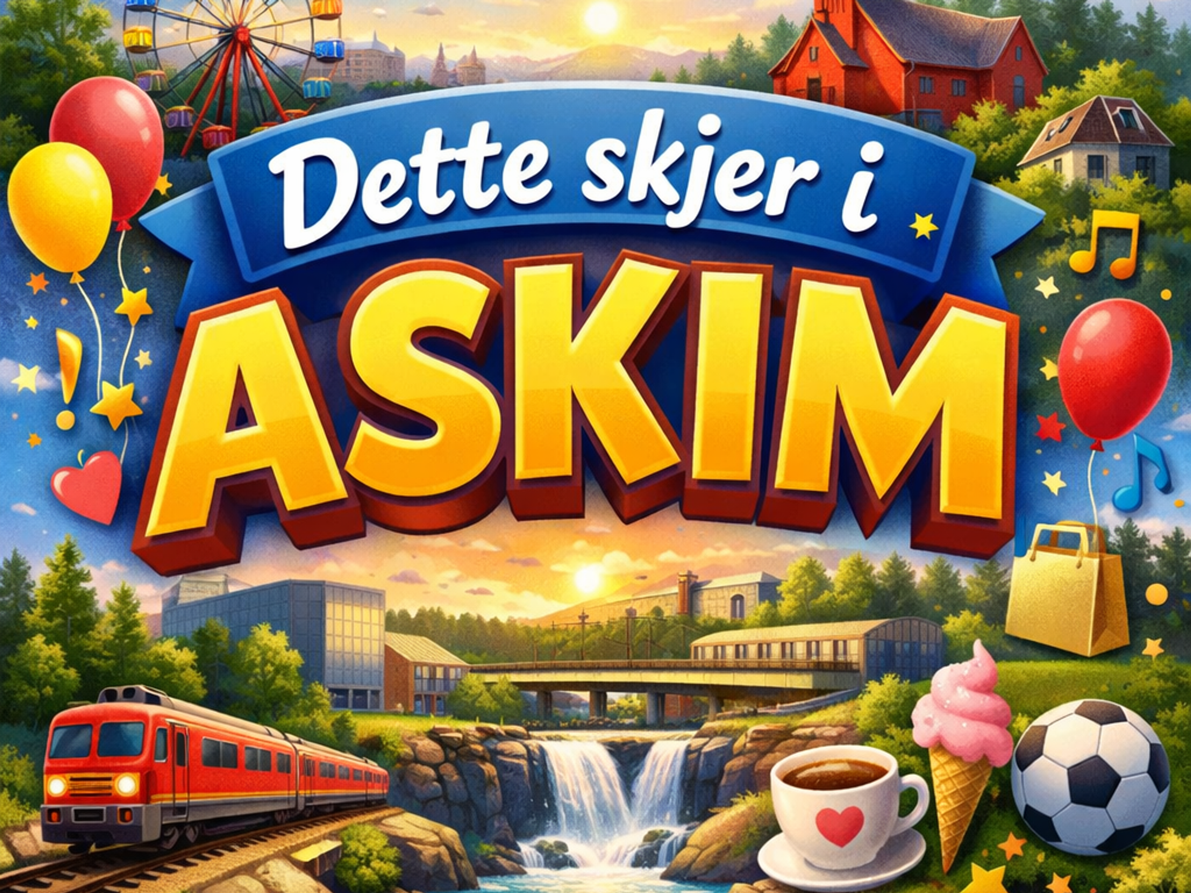 Plakat med teksten - dette skjer i Askim