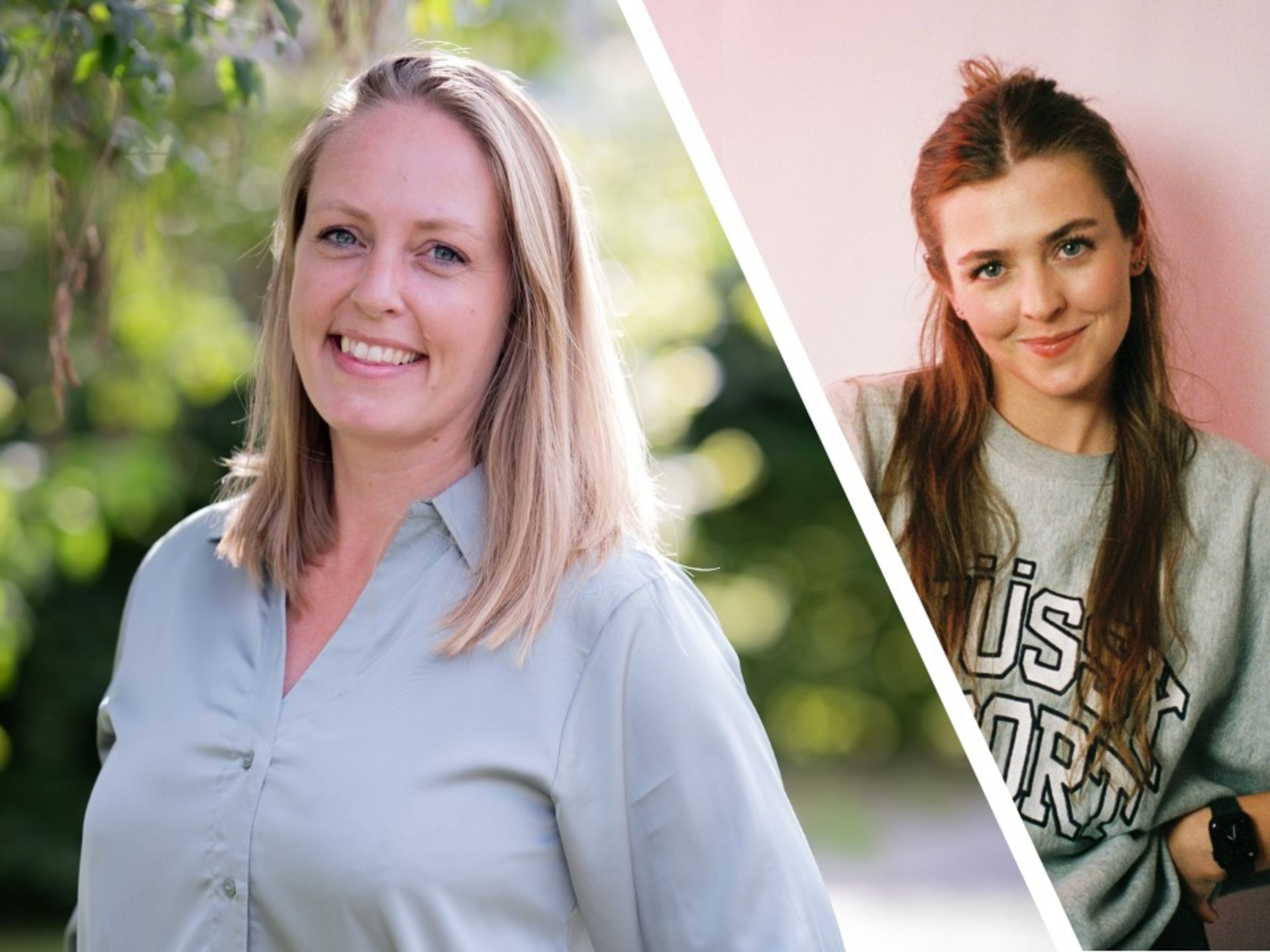 Linda og Annika i et delt bilde