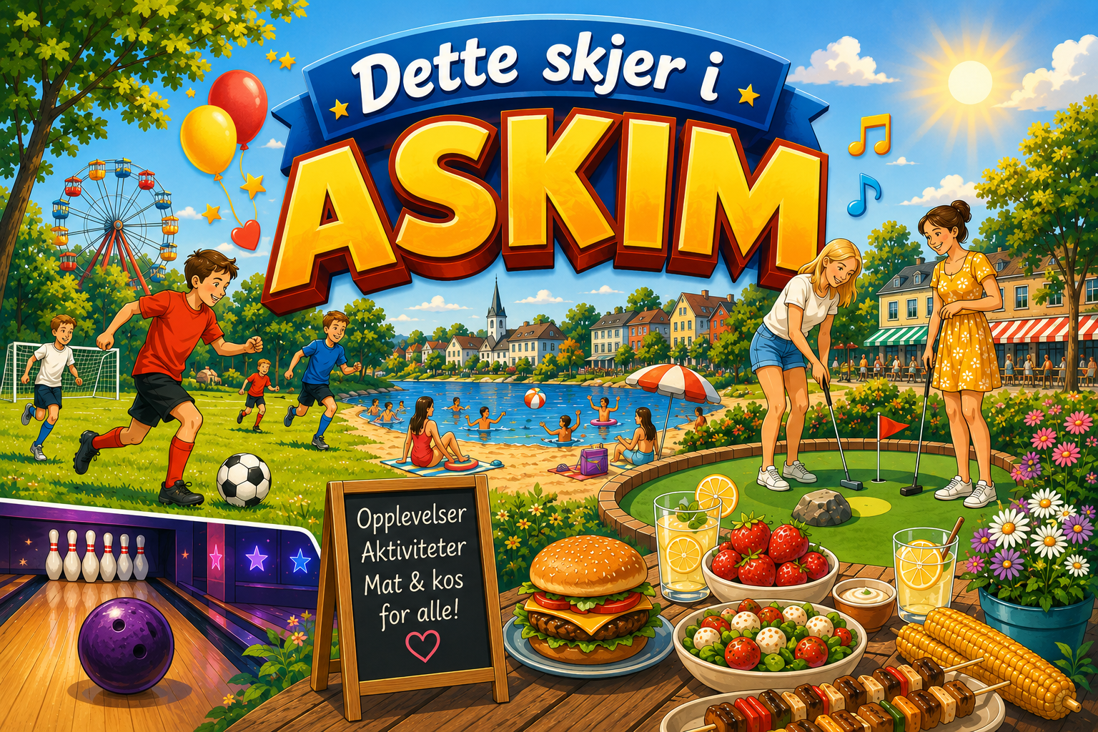 Plakat med teksten - dette skjer i Askim