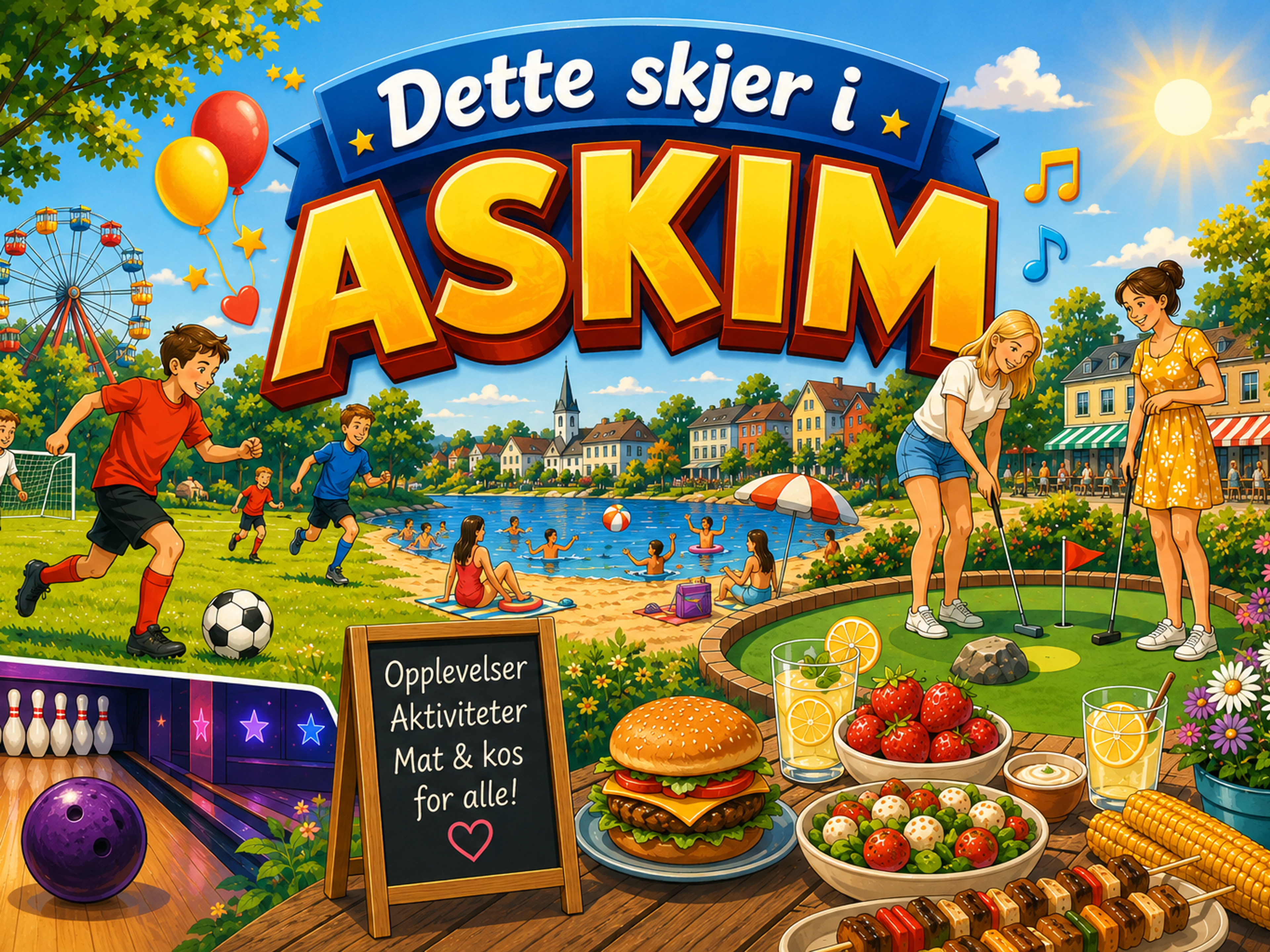 Plakat med teksten - dette skjer i Askim
