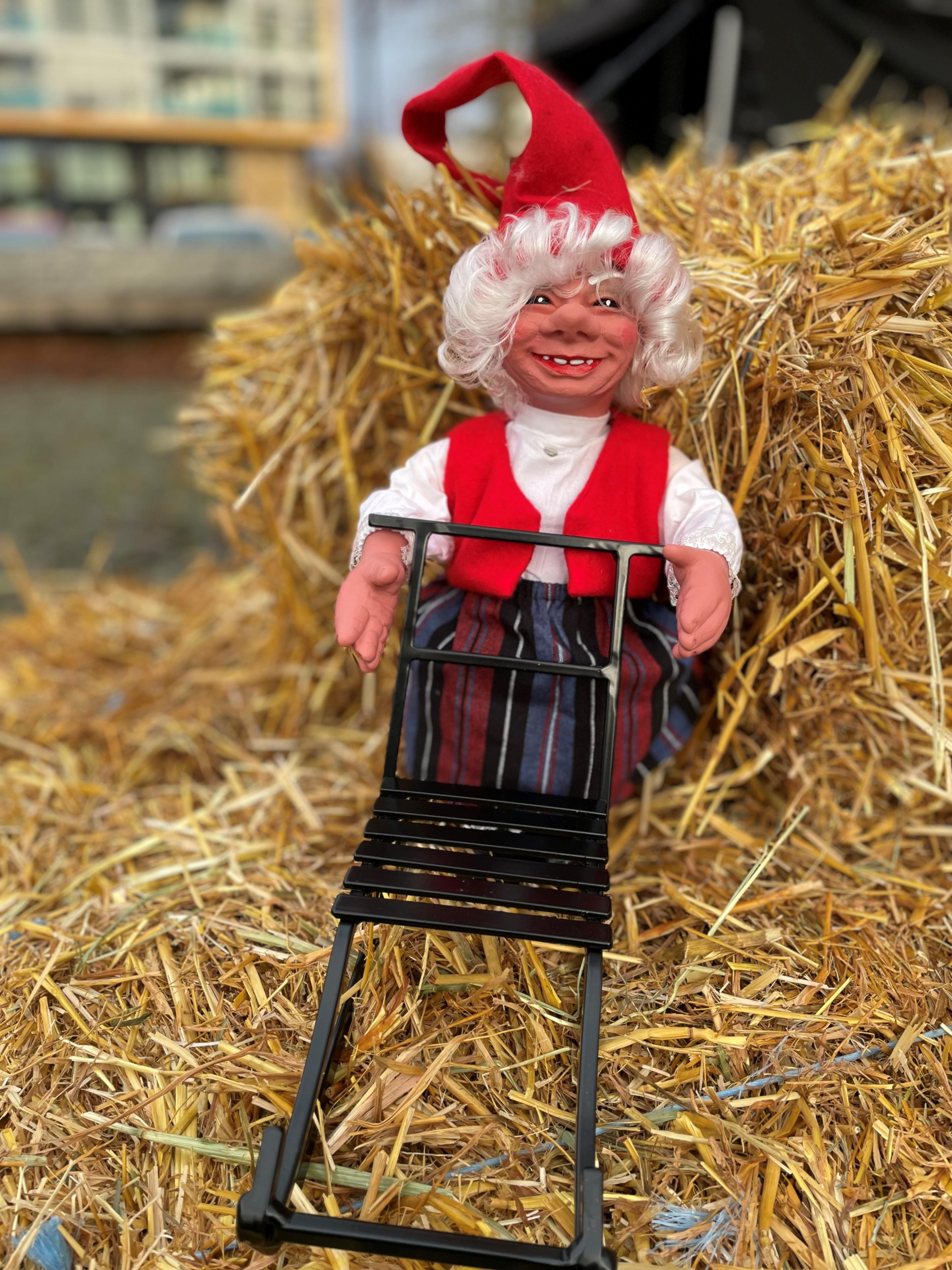 Hasle nisse med spark