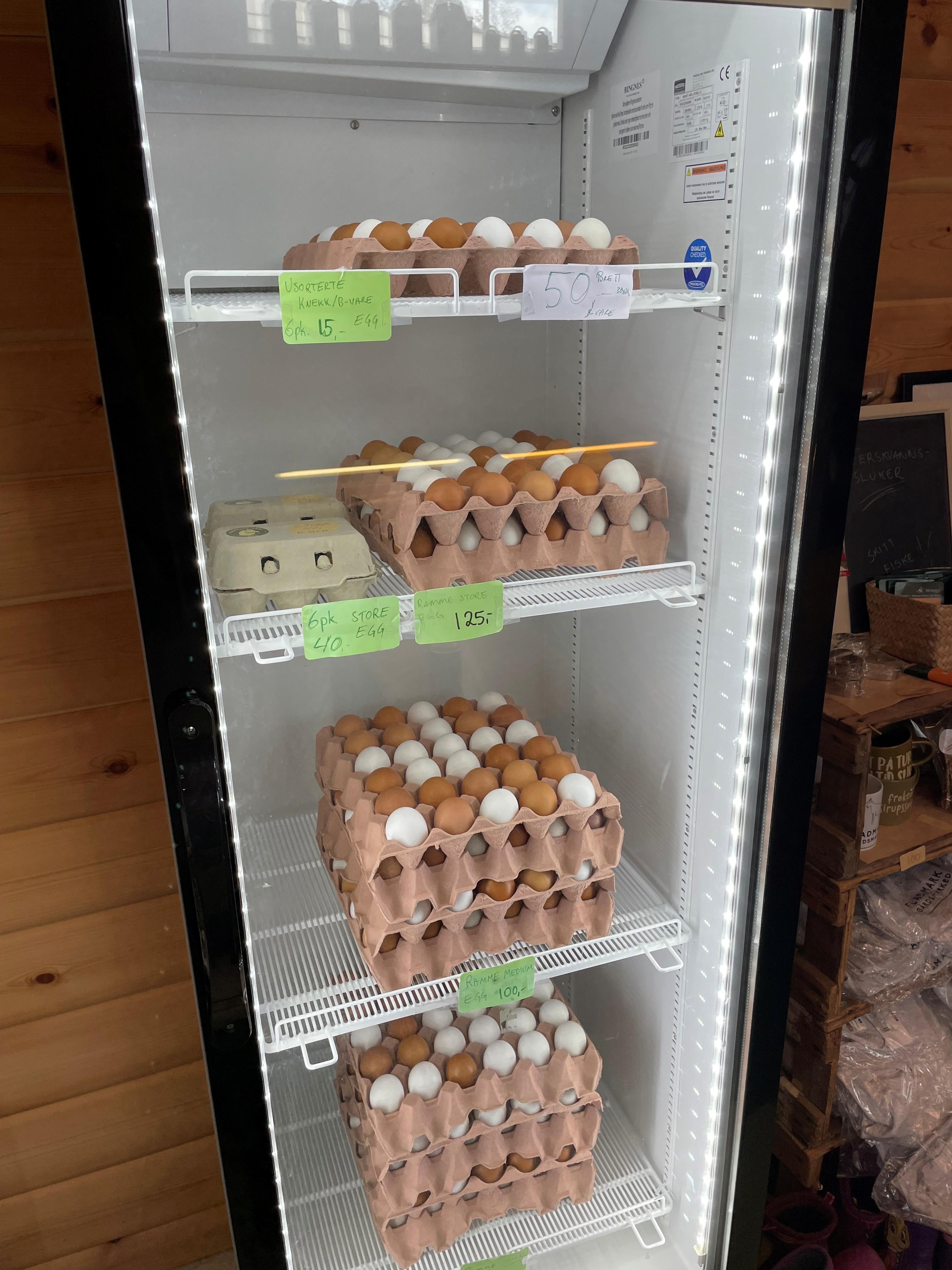 Egg i kjøleskap