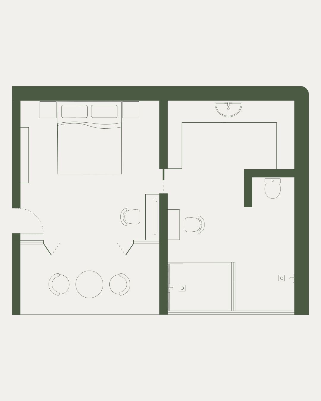 lower level suite layout image