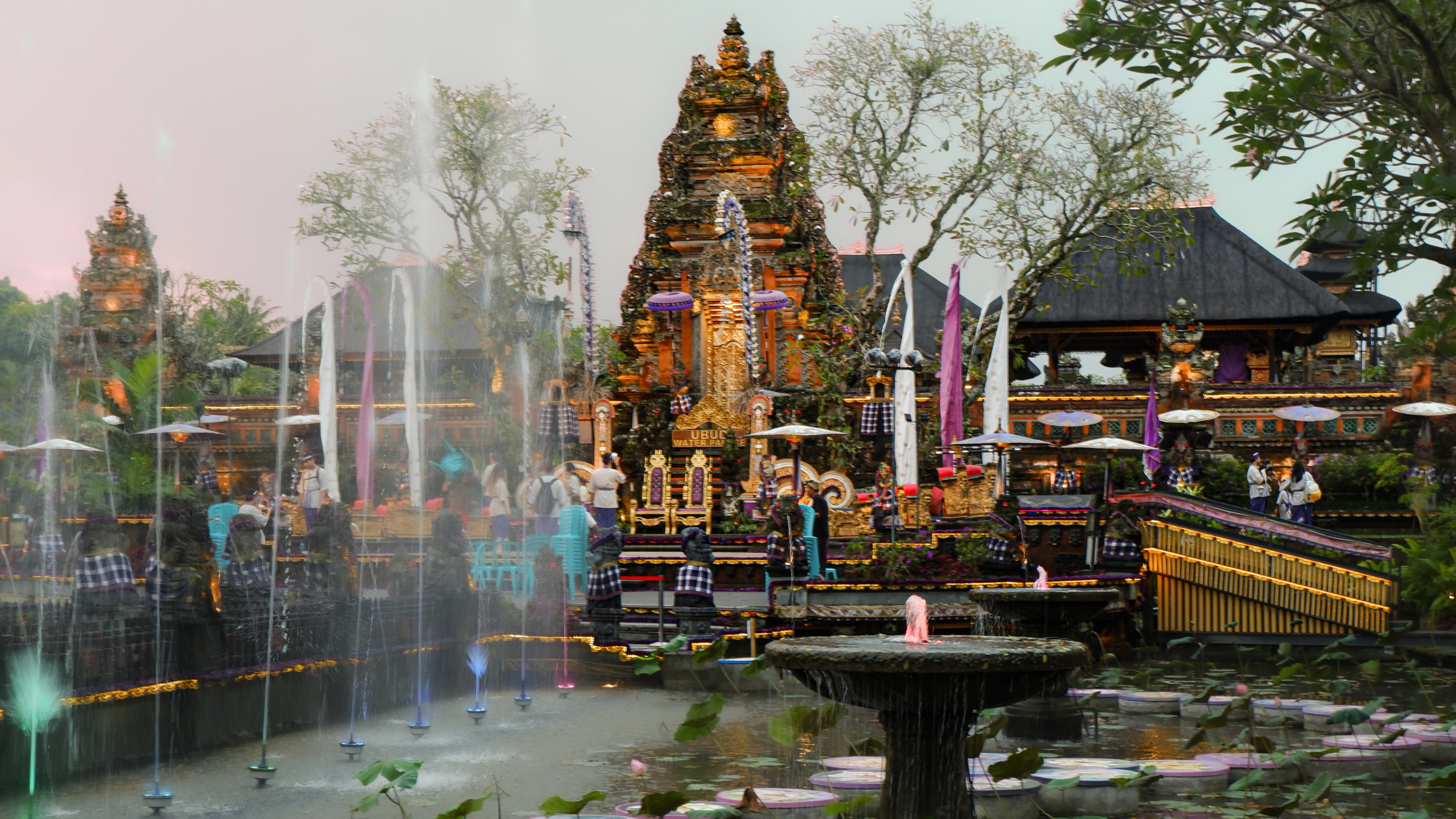 Picture shows the most popular Ubud Water Palace