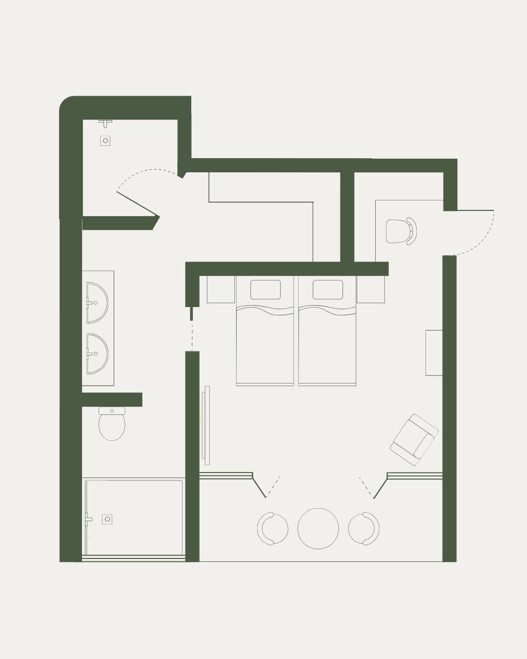 right wing suite layout