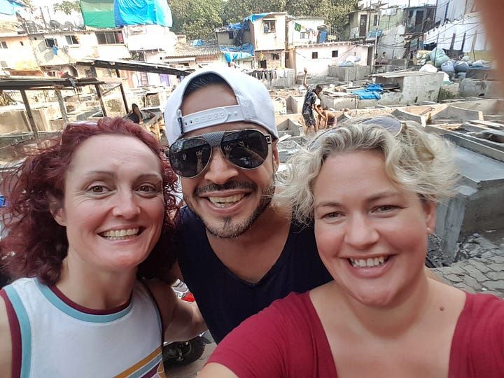 Rachel Murphy with some friends