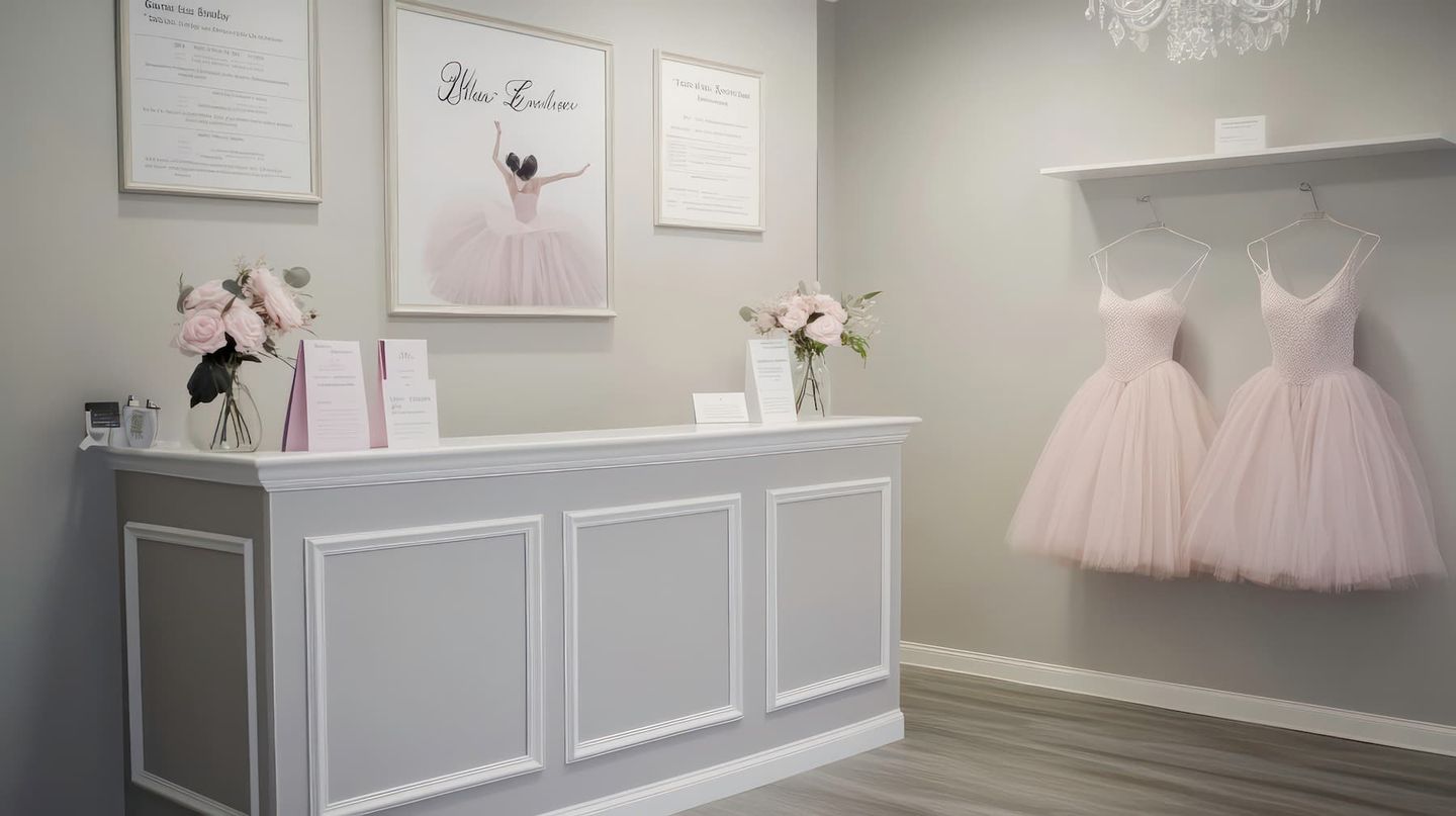 dance studio reception using custom software