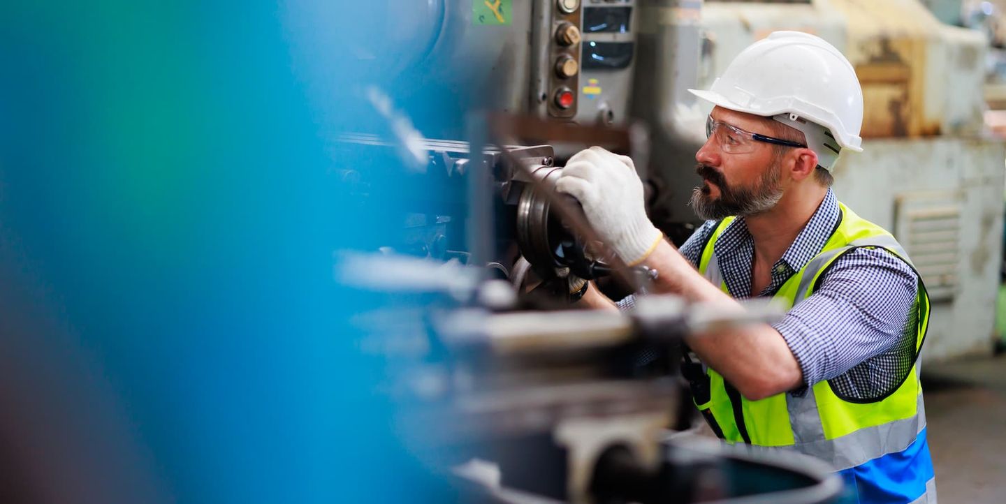 person handling manufacturing in a factory