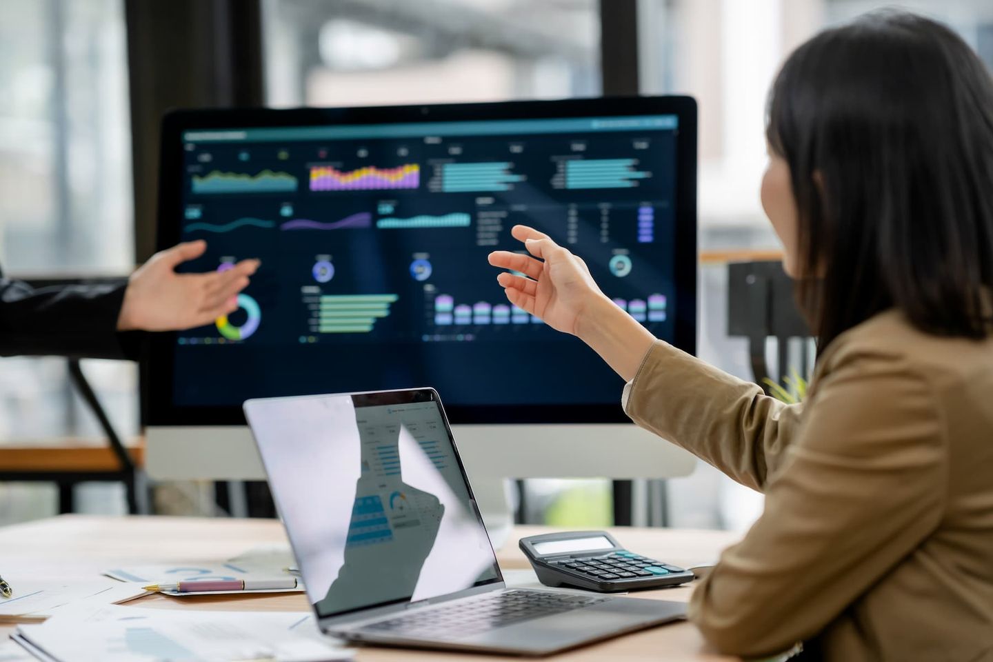 business reports on custom workflow dashboard