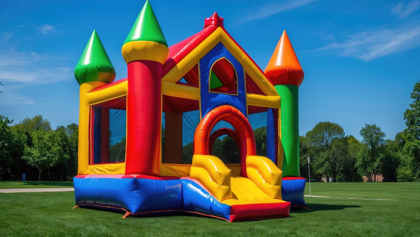 jumping castle to represent hire category management in custom software