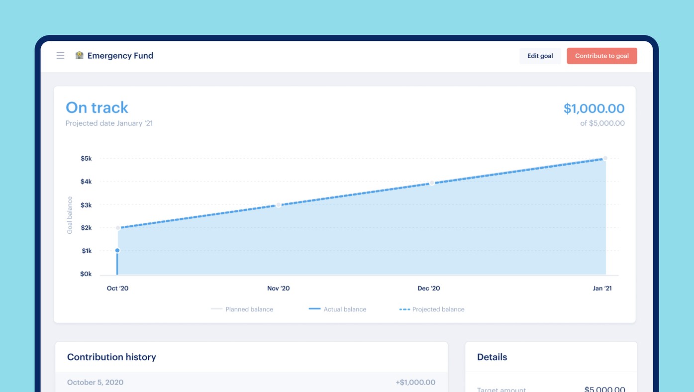 iOS mobile app, goals feature, planning tools | Monarch