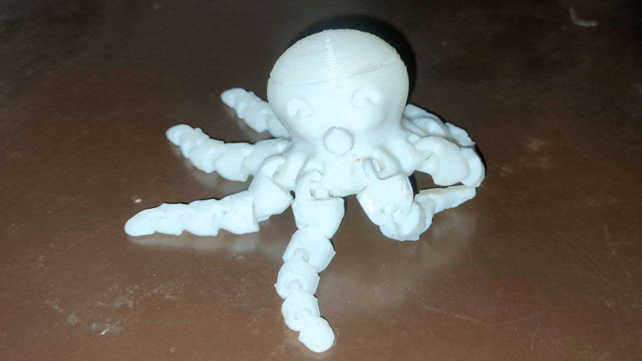 3d printed articulated octopus