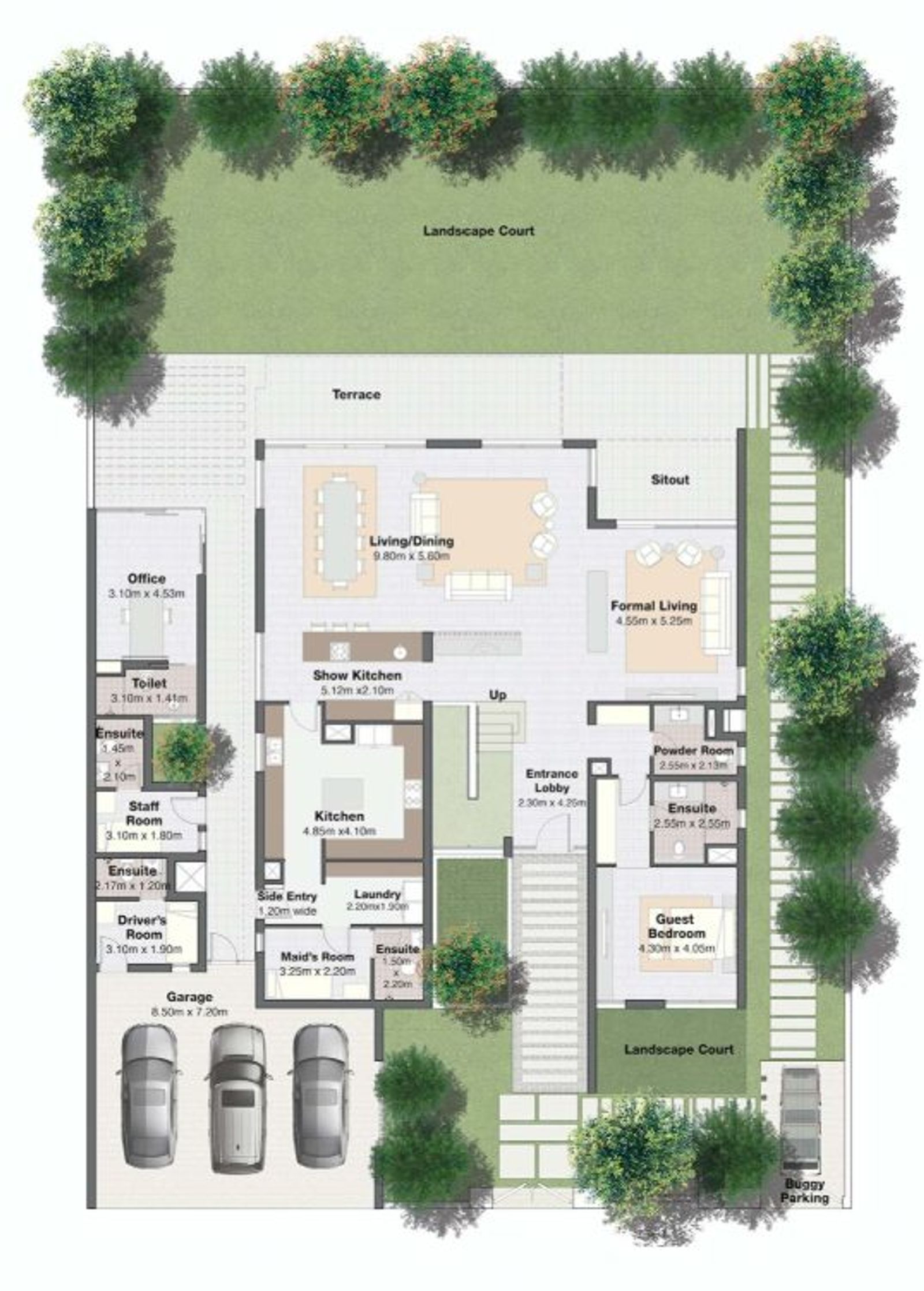 GBR , Almouj | 6 Bedroom Villa floor plan 1