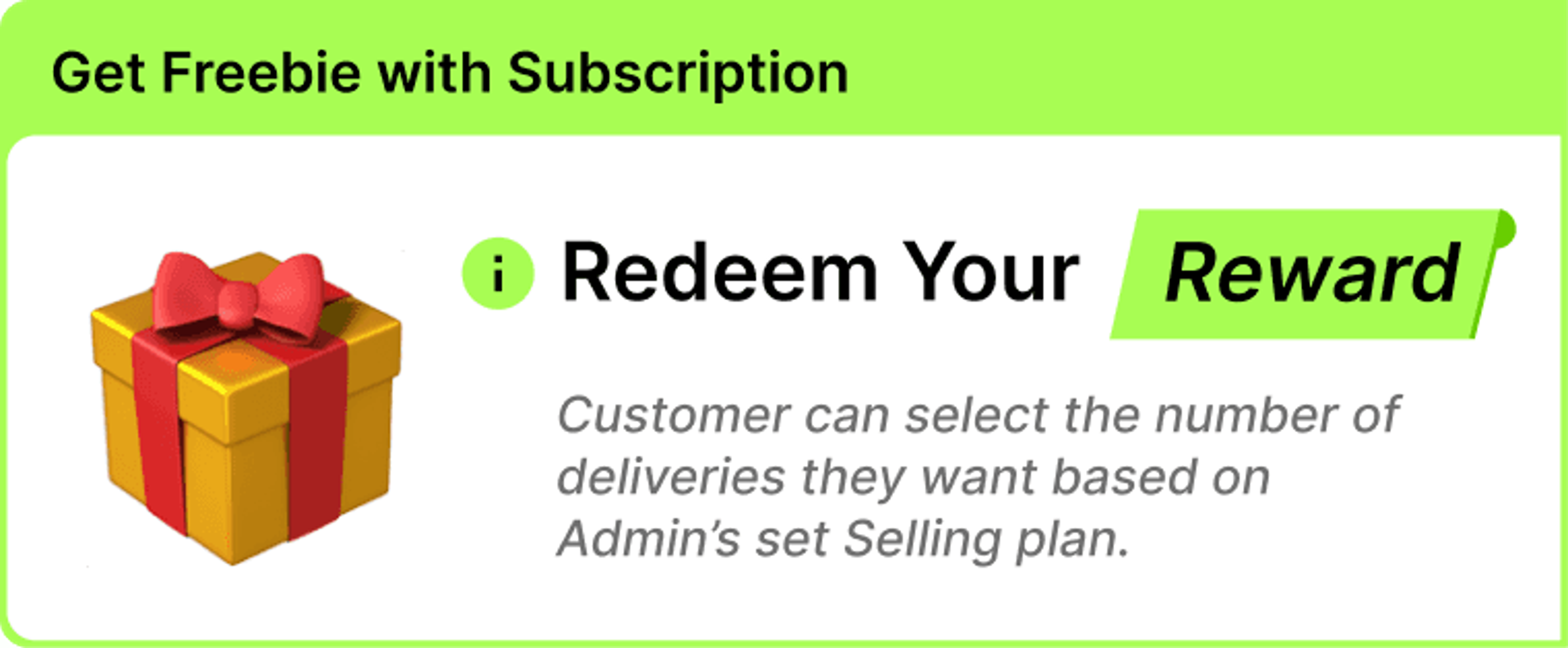 Delight customers with Freebies & Rewards — product preview