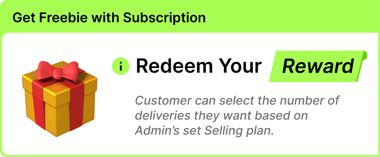 Delight customers with Freebies & Rewards — product preview
