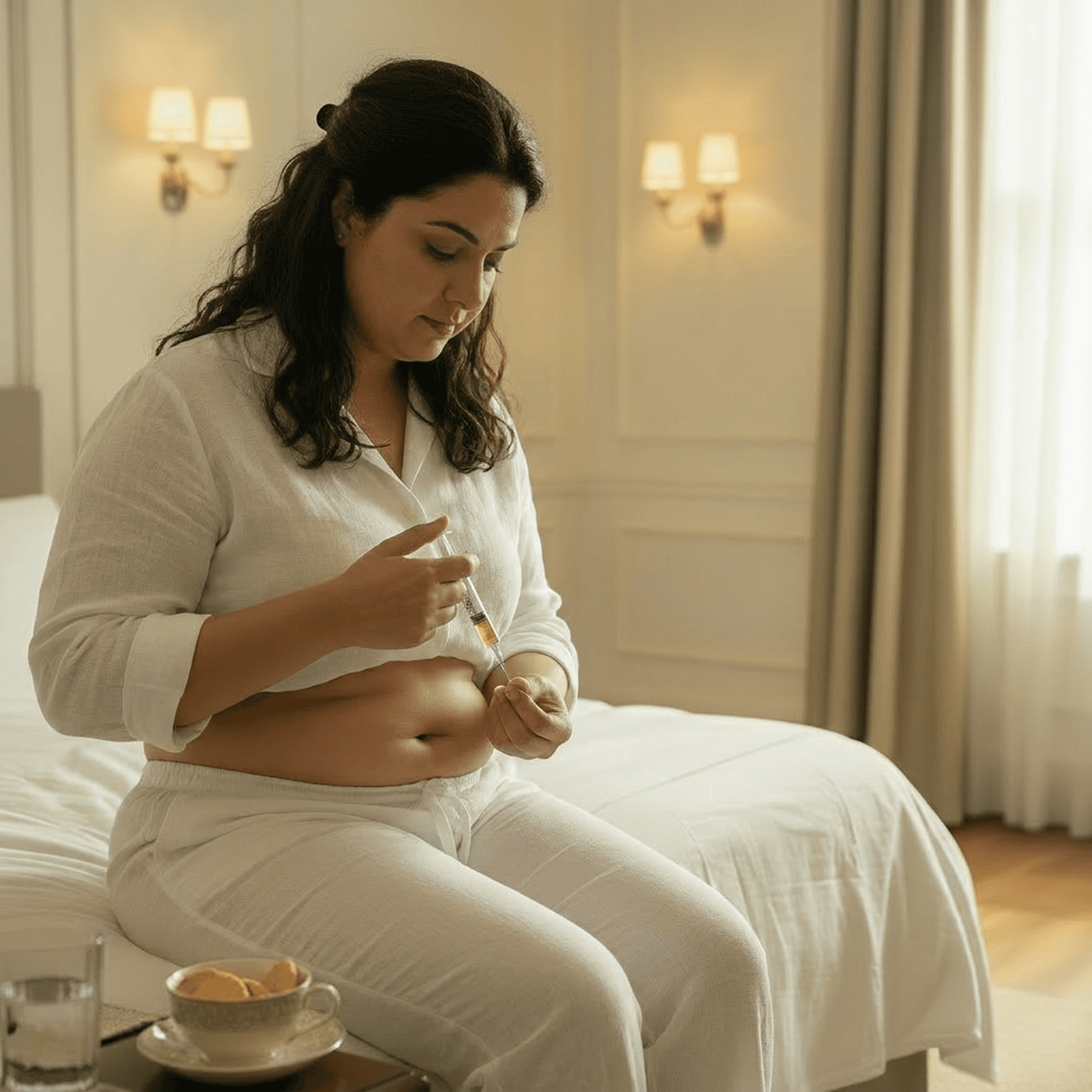 Shopper reordering glp-1 & weight loss injections on a phone