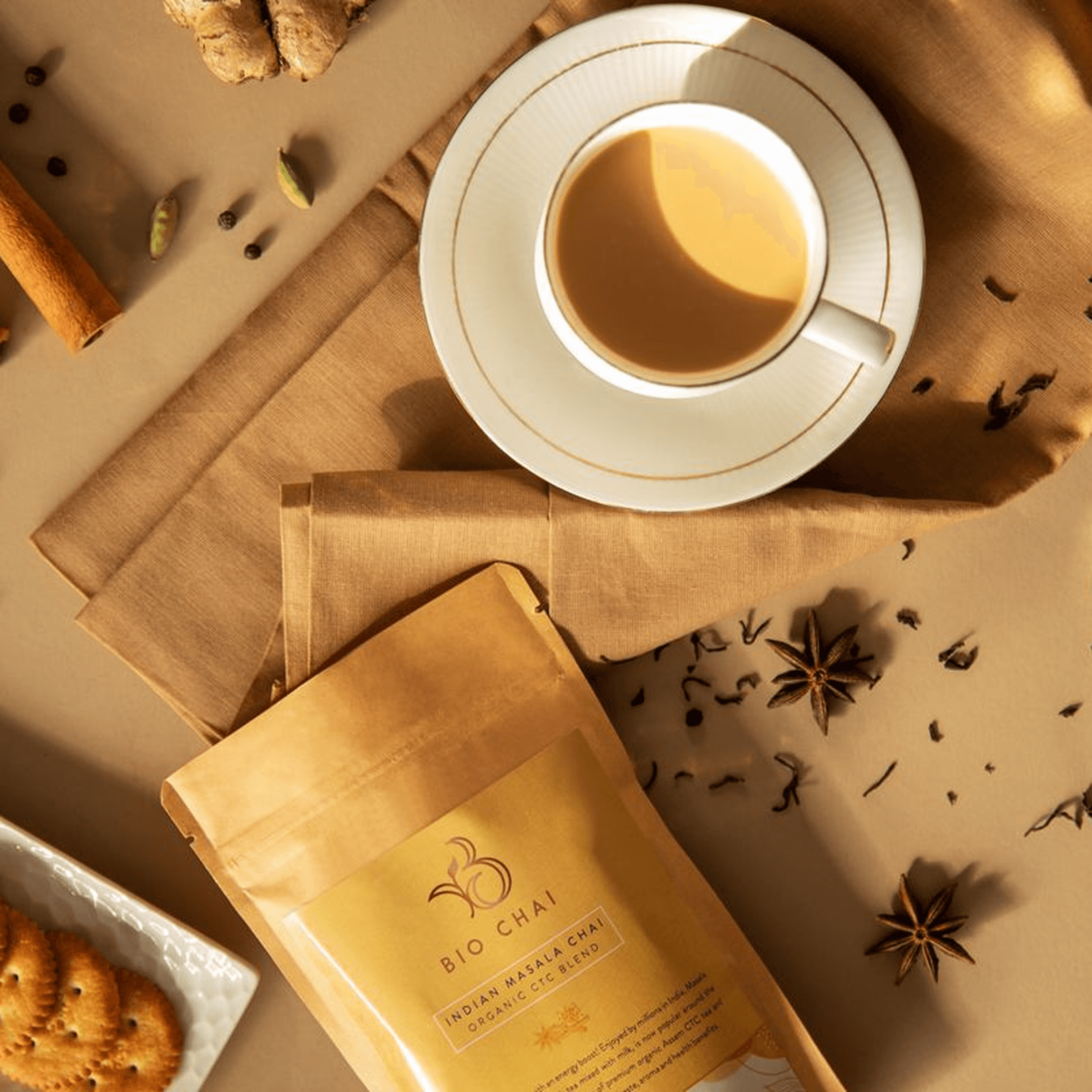 Tea brand team working on their Shopify store