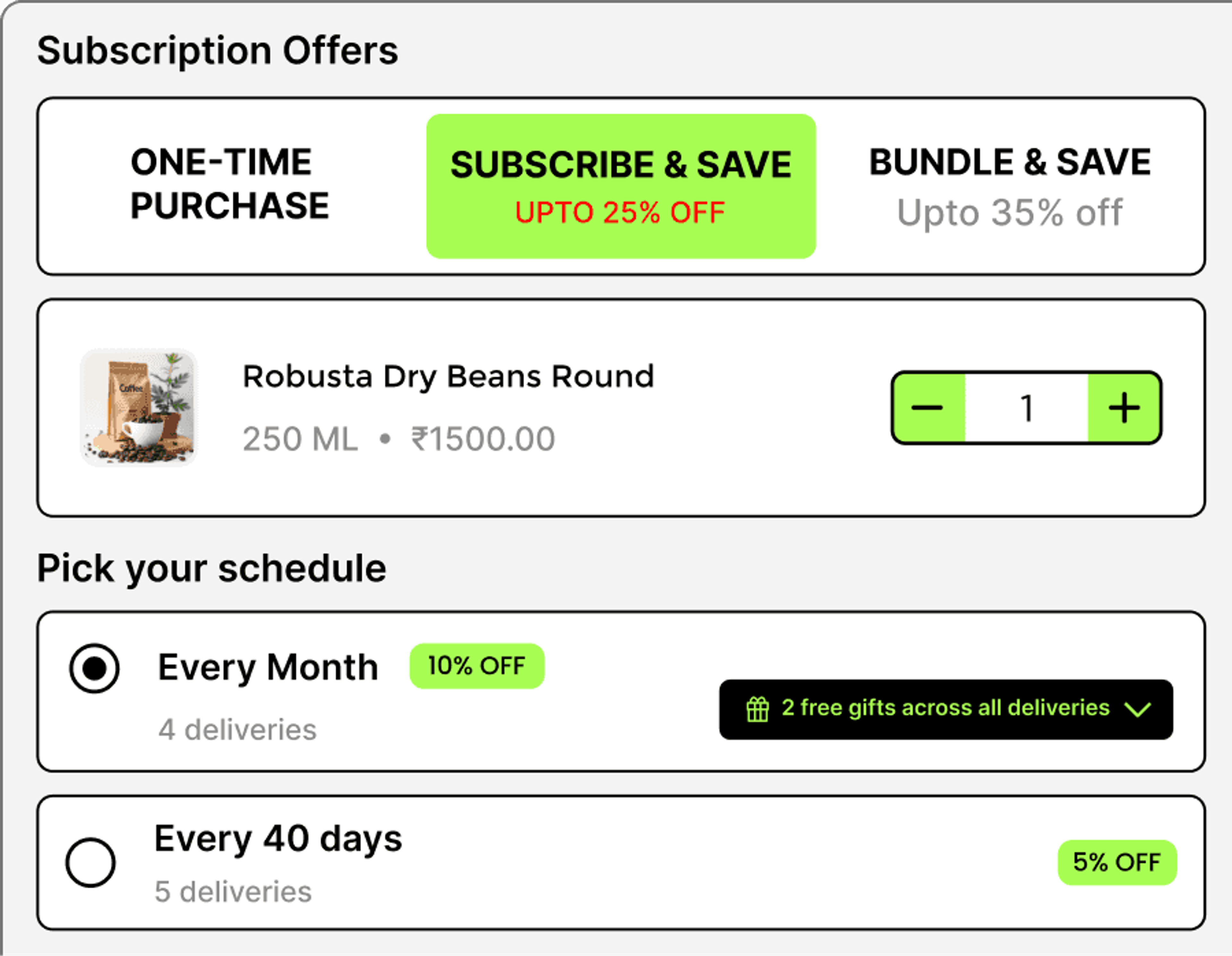 Launch Flexible Subscription Plans — product preview
