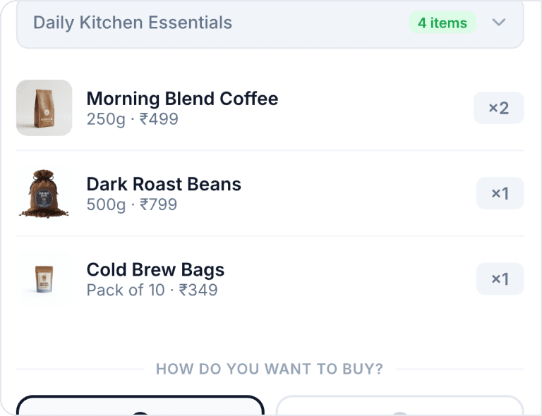 Upsell offer widget at checkout