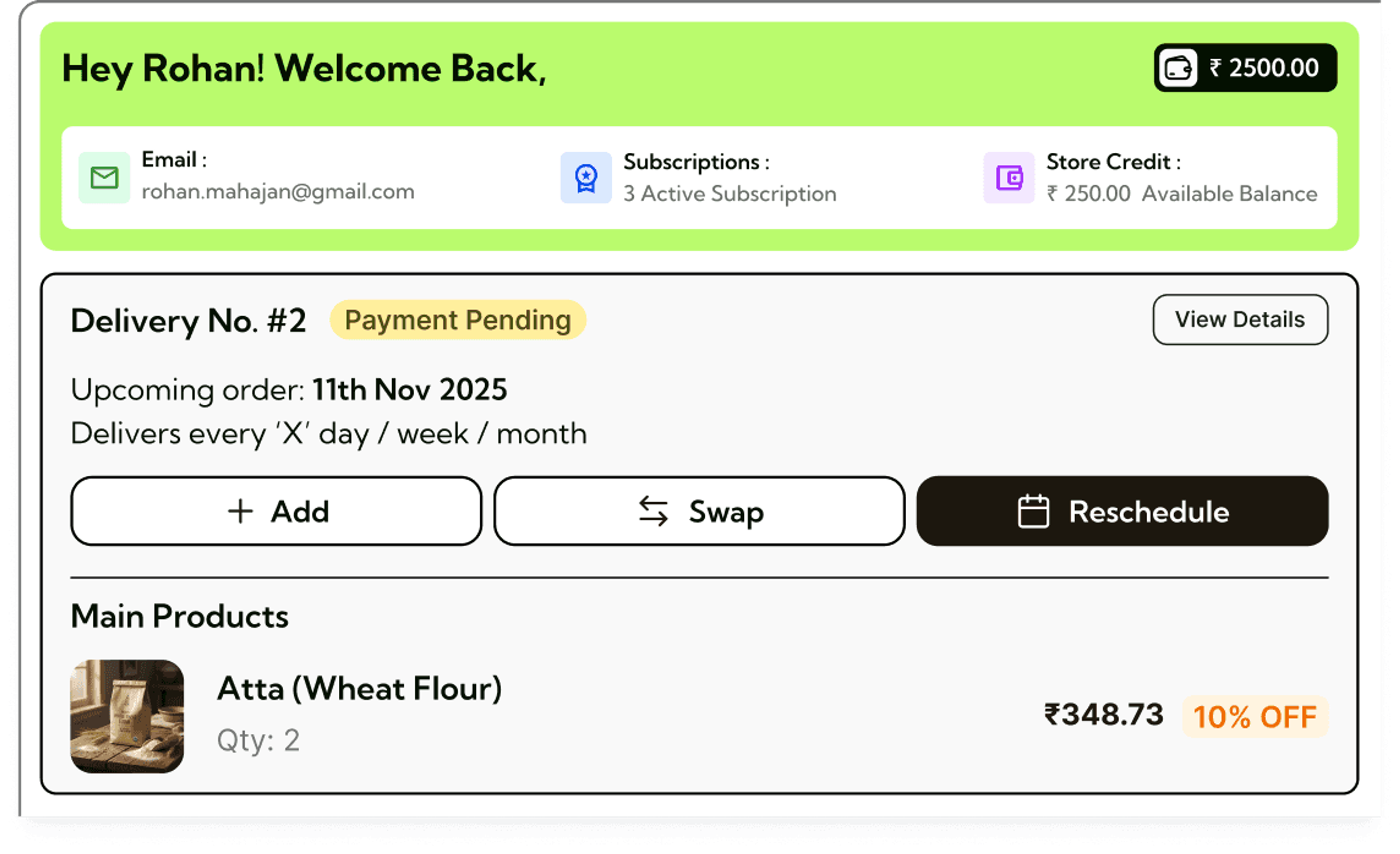 Self-Serve Customer Portal — product preview