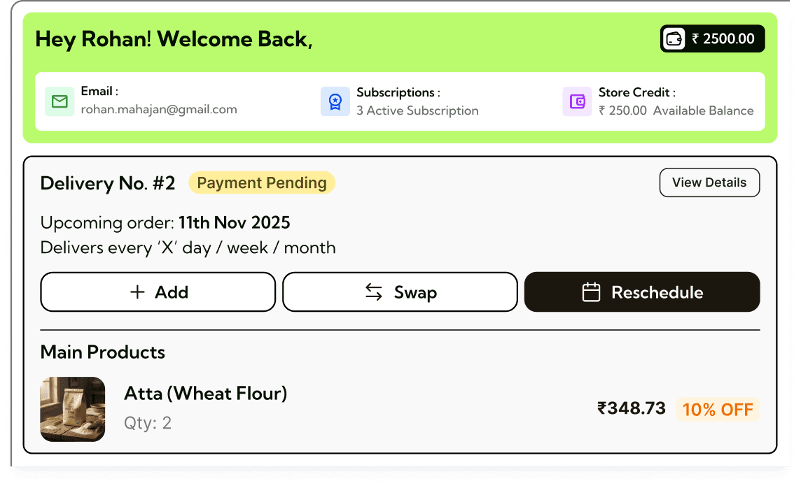 Self-Serve Customer Portal — product preview