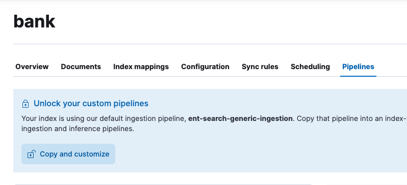 Ingest pipelines' Content UI