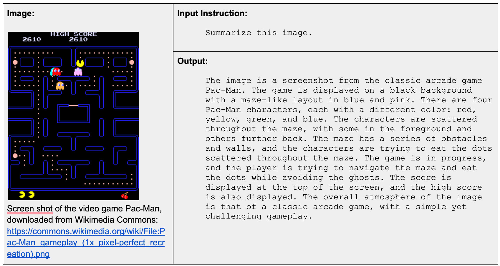 jina-vlm (visual language model) parses video game