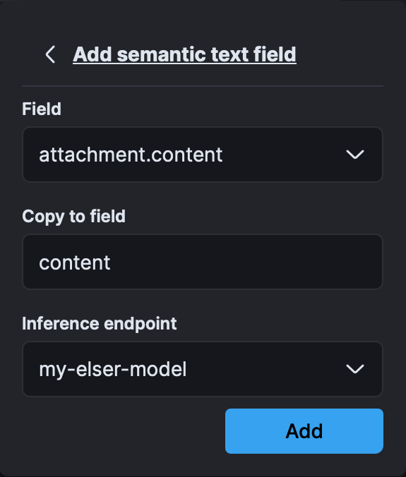 Attachement content in Kibana