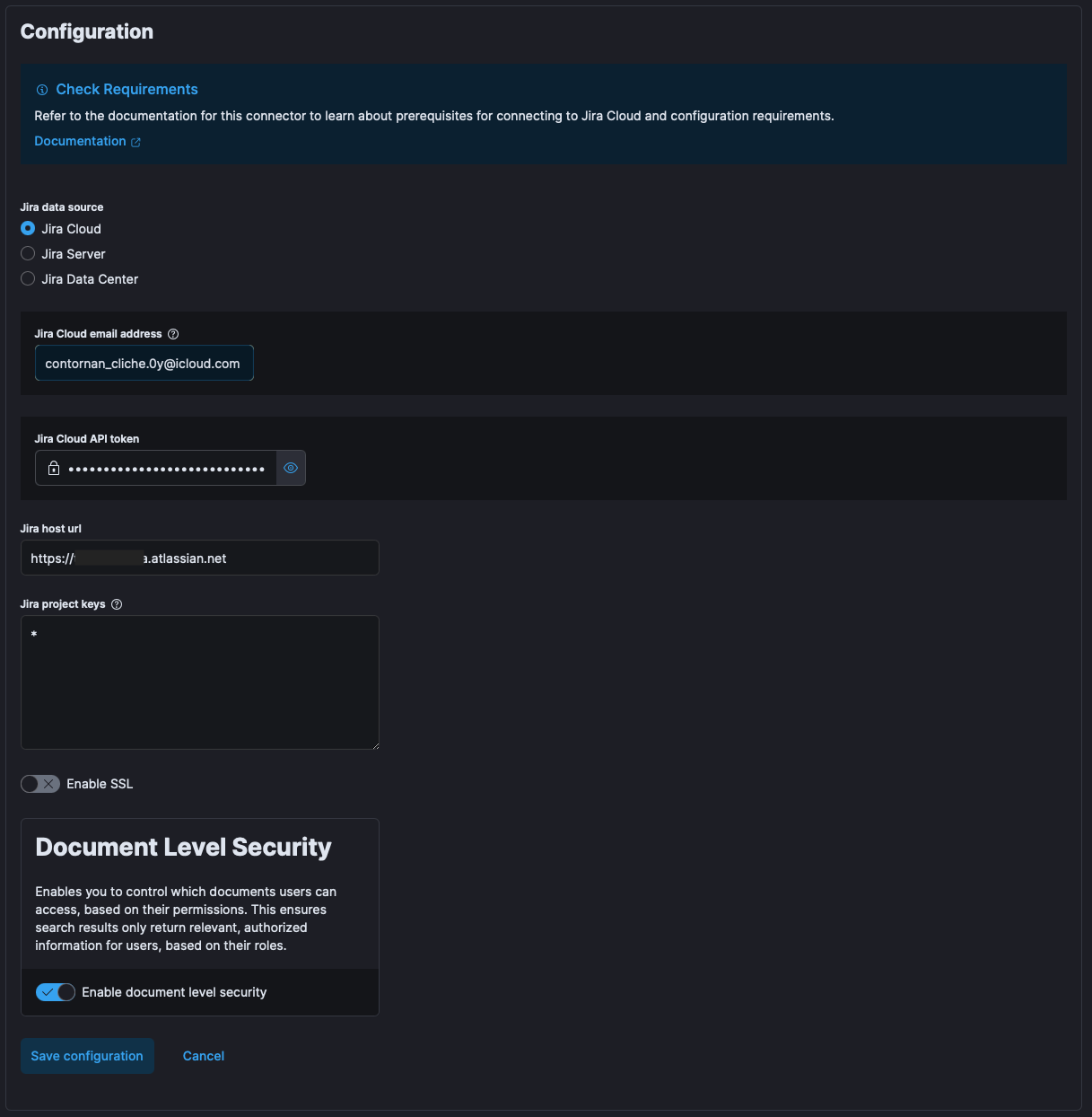 Configuring Jira data for Elastic Jira connector