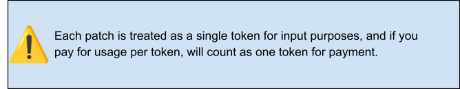 A rectangular notification box with a light blue background displays a yellow warning triangle icon beside text explaining that jina‑embeddings‑v5‑omni is trained to find audio, video, and images from text queries and that non‑text queries may be less effective.