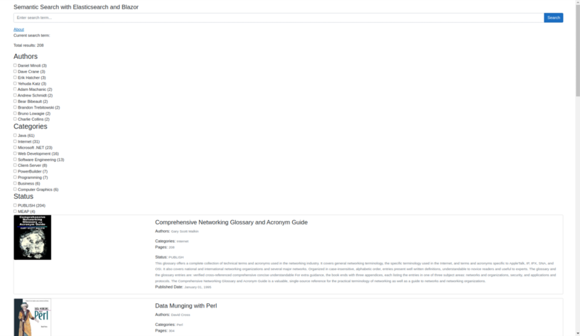 Blazor page example