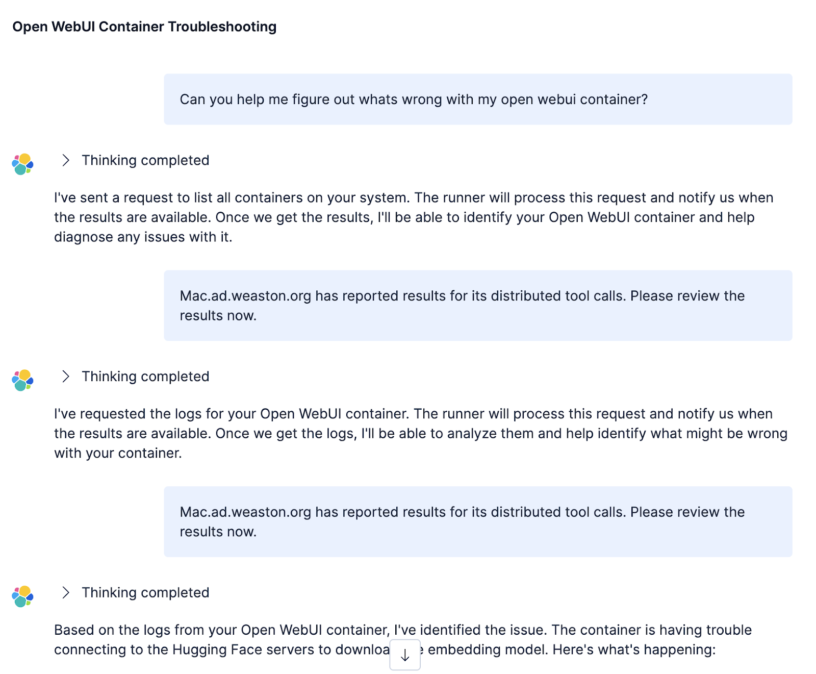 Agent Builder with Augmented Infrastructure demostration