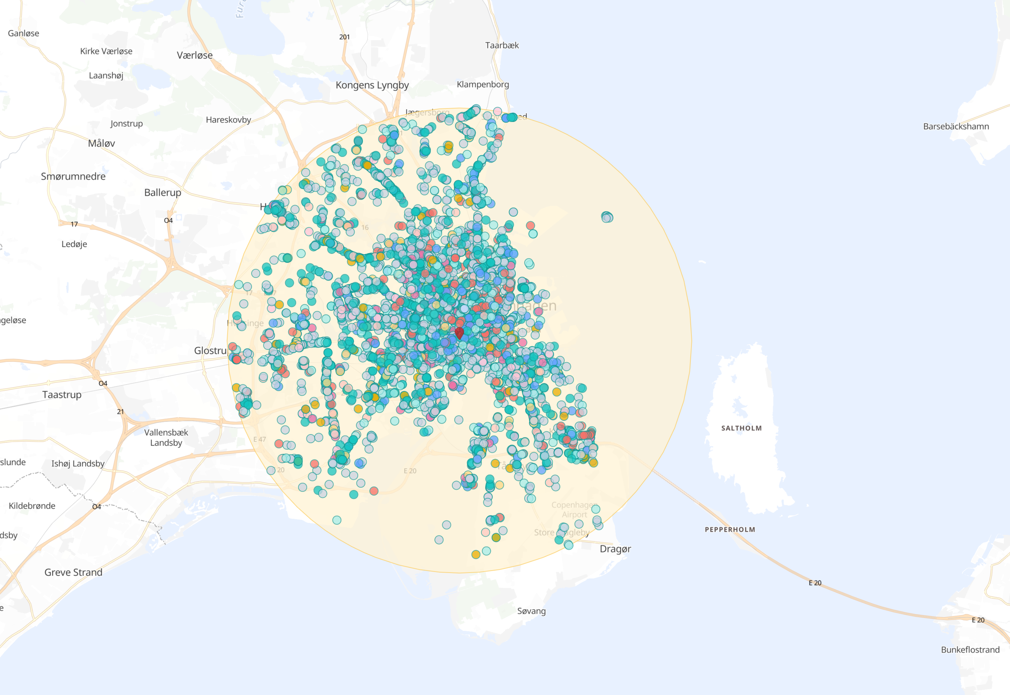 Copenhagen Polygon and Circle