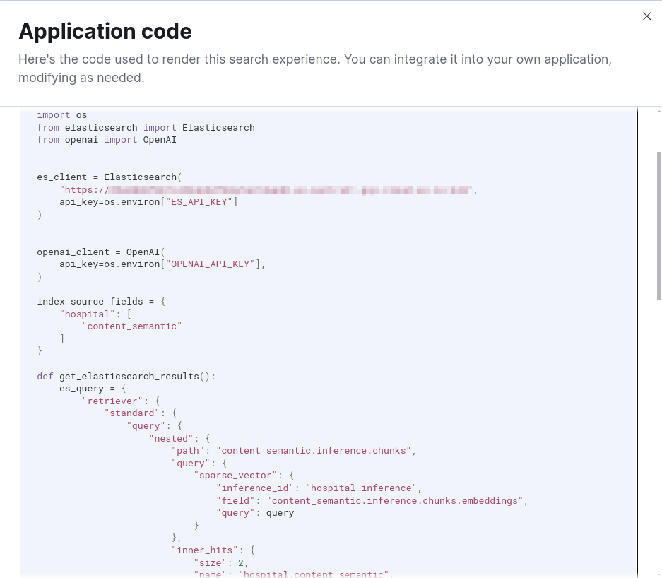 Elastic Playground view code