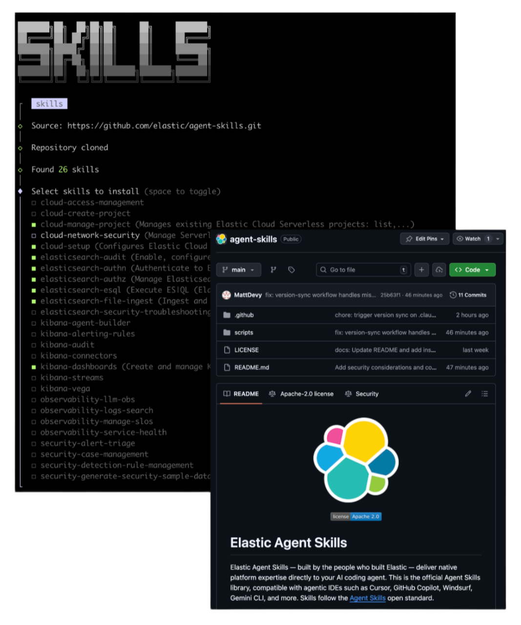 npx skills add elastic/agent-skills