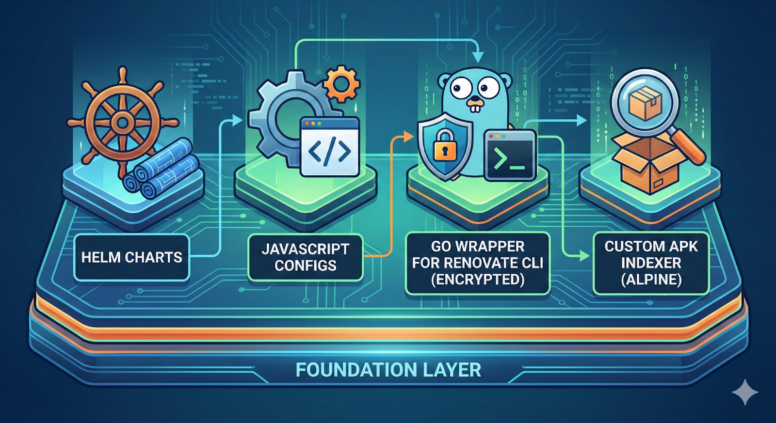 Foundational components for dependency management on Kubernetes