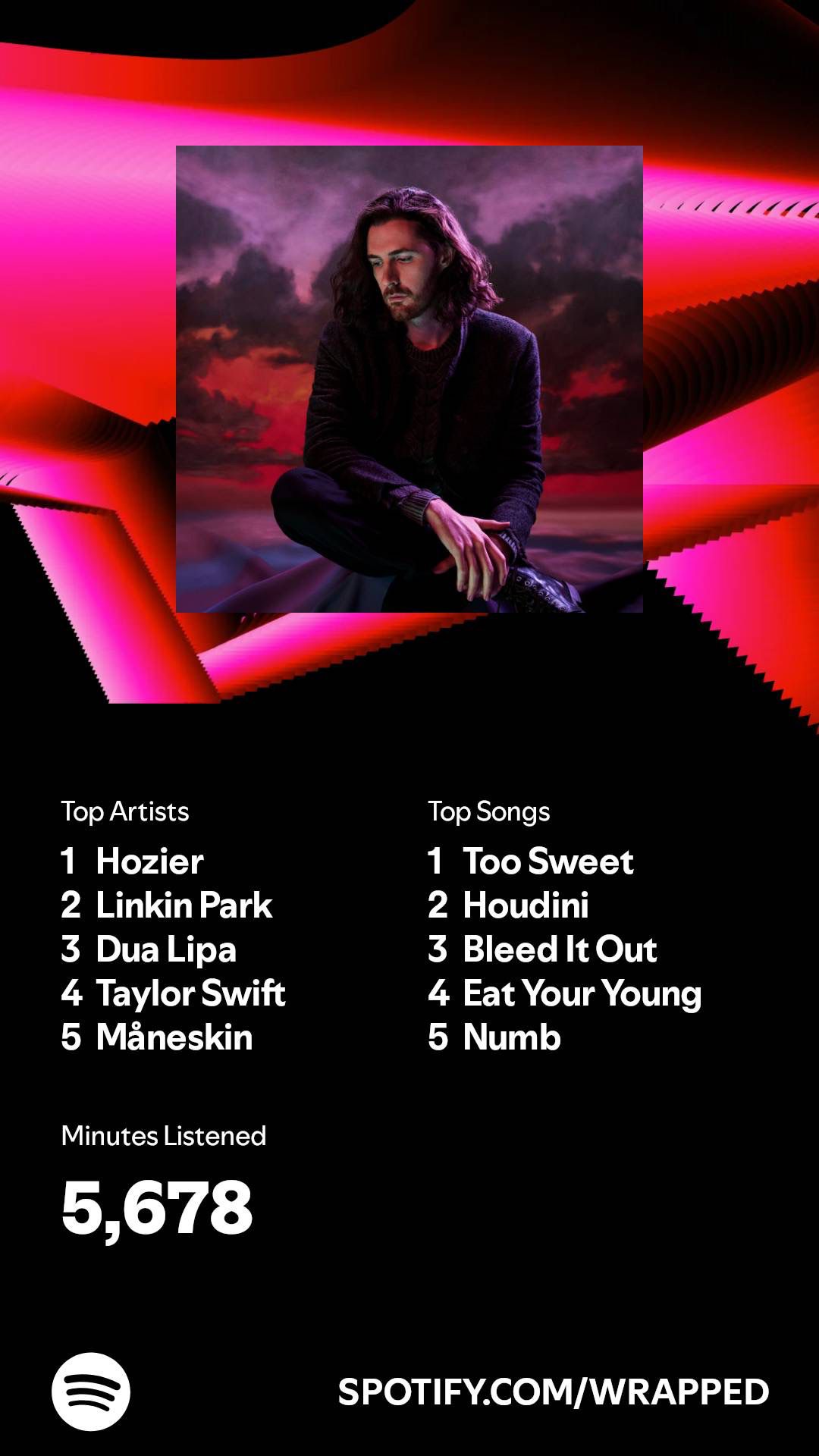 Spotify Wrapped summary