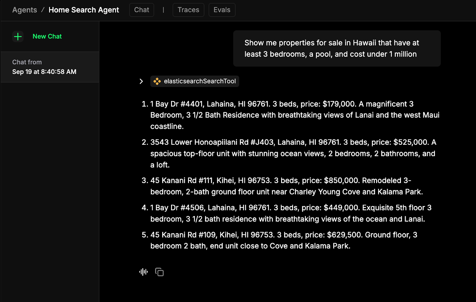 Creating a home search agent