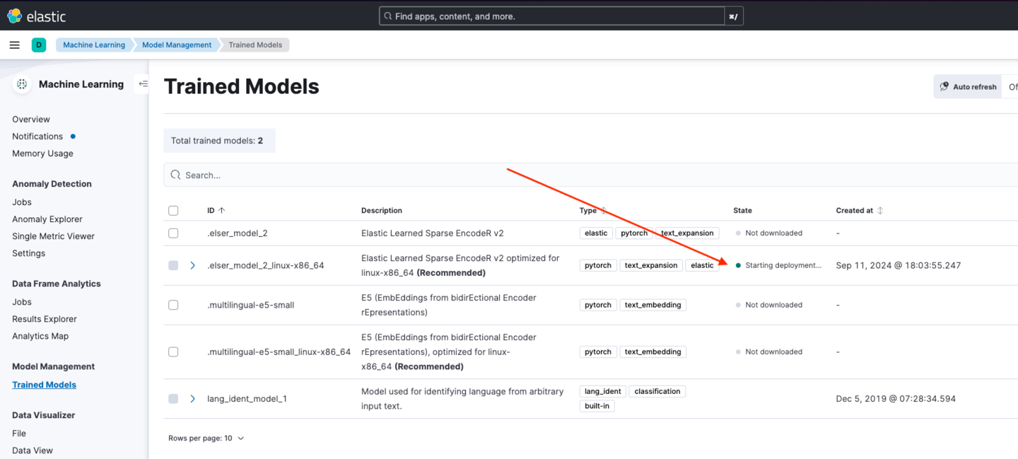 Checking trained models