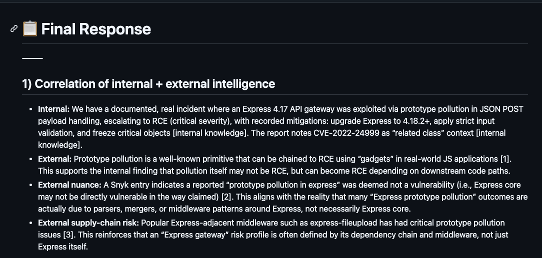 Elastic agent builder and MCP security agent research results.