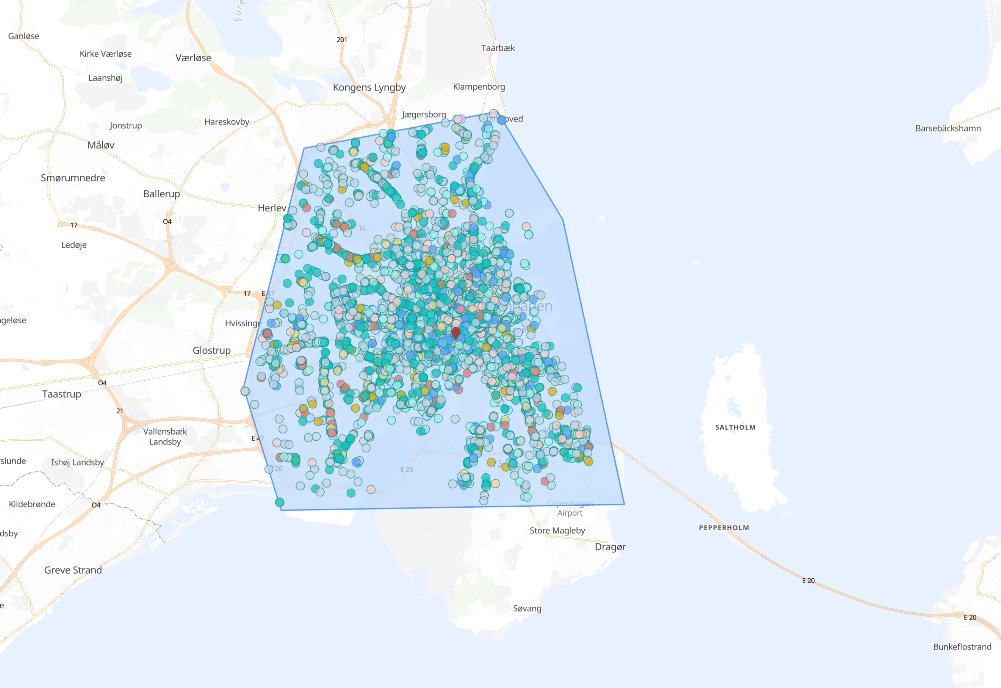 Copenhagen Polygon and Circle