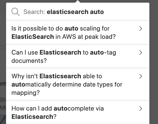 autocomplete search