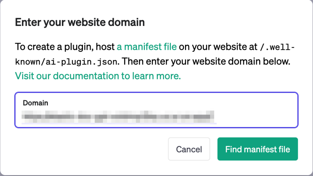 enter your website domain