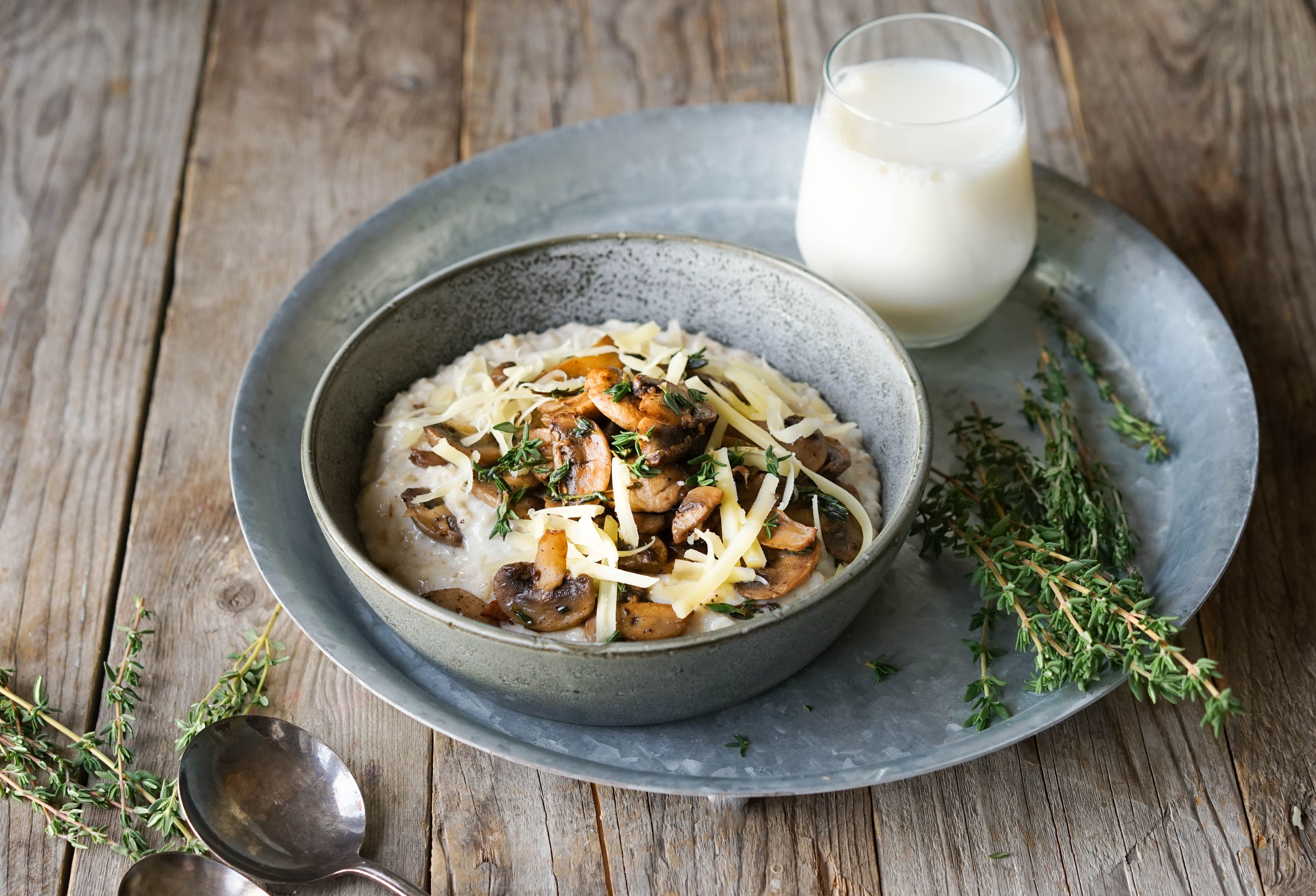 Havregrøt med sopp
