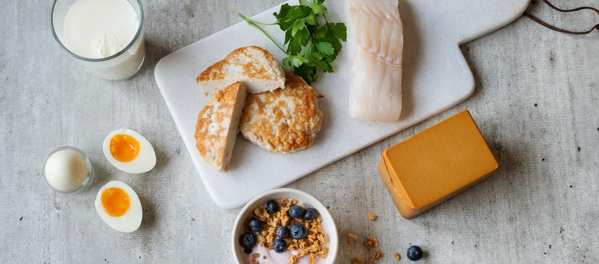 Kilder til jod; meieriprodukter, hvit fisk, fiskekaker, egg og salt