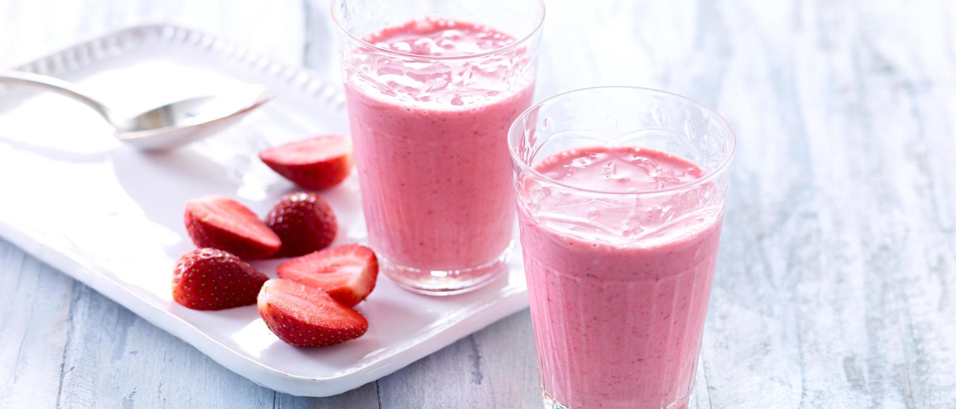 Jordbærsmoothie med banan